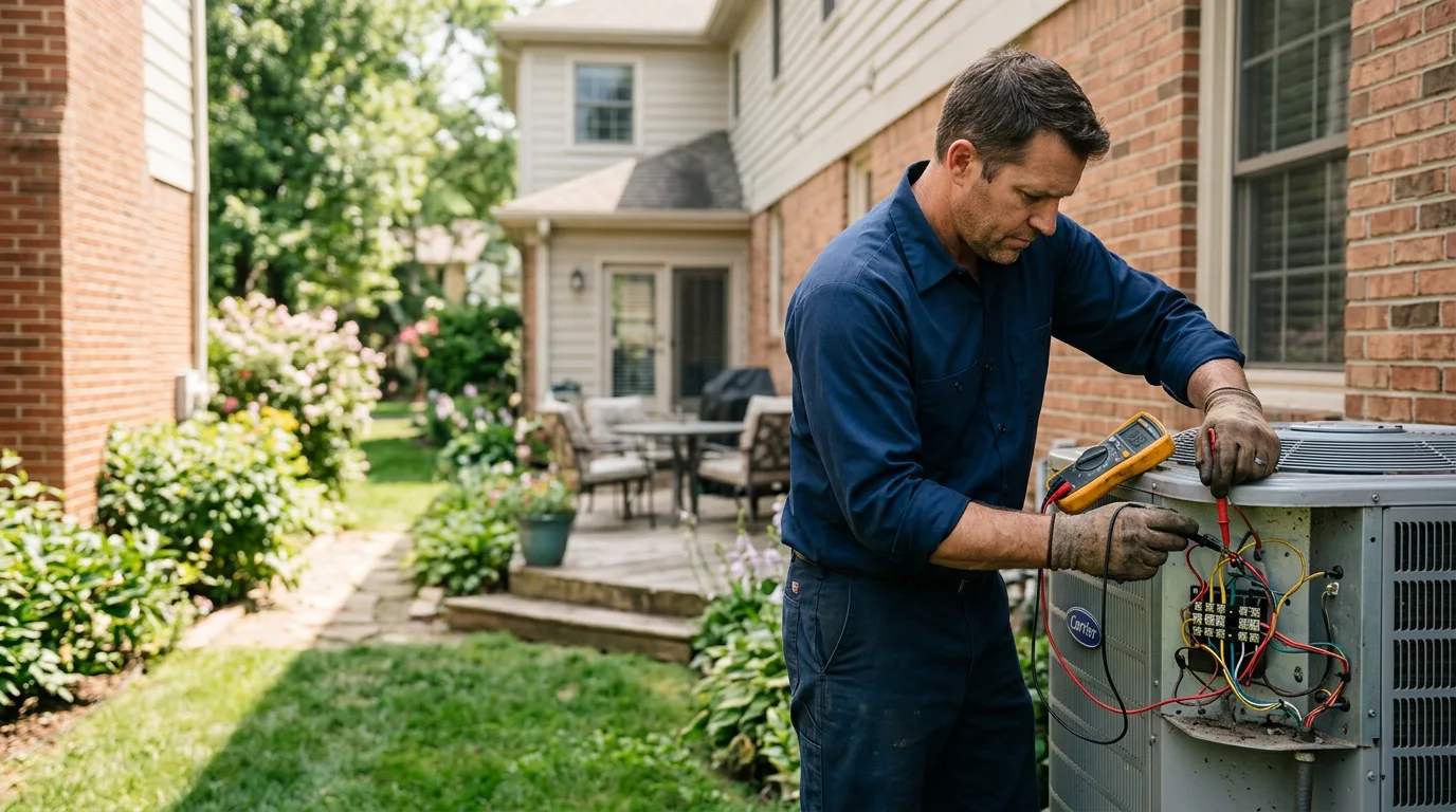 HVAC technician working near Brookfield, GA